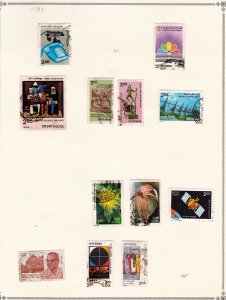 India Stamp Collection on pages   ......see details below