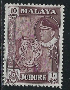 Malaya Johore 163 Used 1960 issue (an6938)