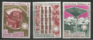 CAMEROUN C92-C94, MNH, C/SET OF 3 STAMPS EXPO '67, INTERNATIONAL EXHIBITION