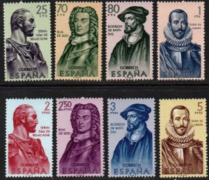 Spain Sc #1013-1020 MNH