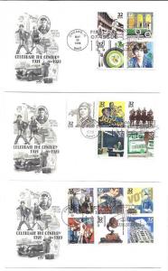 3185a-o Celebrate the Century 1930s on 3 ArtCraft FDCs