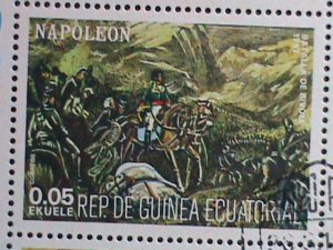 GUINEA EQUATORIAL STAMP- THE STORY OF NAPOLEON CTO-MNH STAMP SHEET  VERY RARE