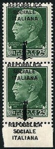 Cent. 25 shifted overprint varieties