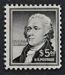US SC# 1053 MNG Mint No Gum $5 Alexander Hamilton