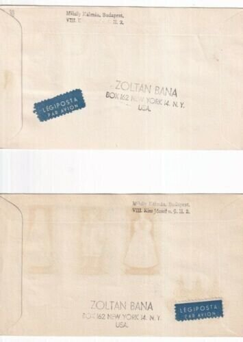 Hungary 1963 Costumes 3 X FDC Budapest cancel unaddressed VGC