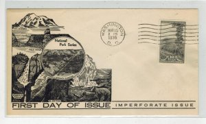 1935 NATIONAL PARKS SERIES FDC RALPH DYER 765 SMOKY MOUNTAINS TENNESSEE Machine