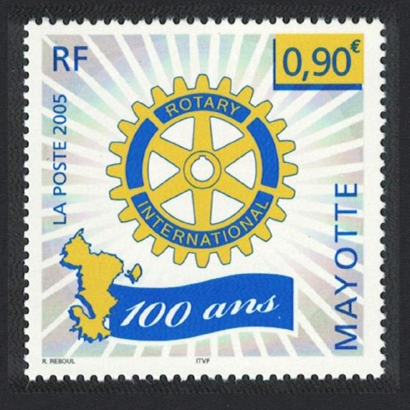 Mayotte Centenary of Rotary International 1v SG#212