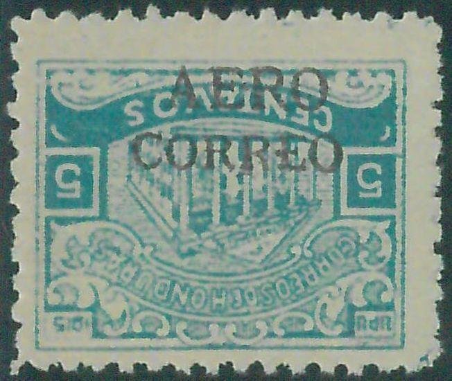 88715 - HONDURAS -  Yvert # PA 1A ERROR: Inverted  Overprint -   MINT MH Hinged