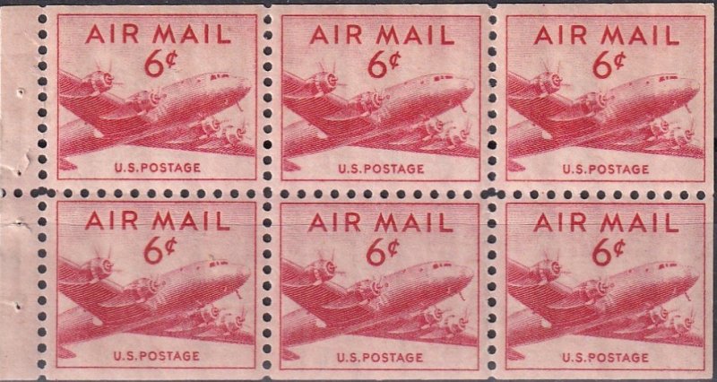 US #C39a  MNH Booklet Pane CV $12.00 (Z6217)