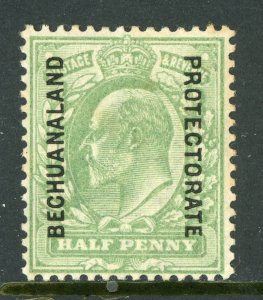 British Bechuanaland ½¢ Gray Green KGV Scott #76 Wmk CGVR Mint V639