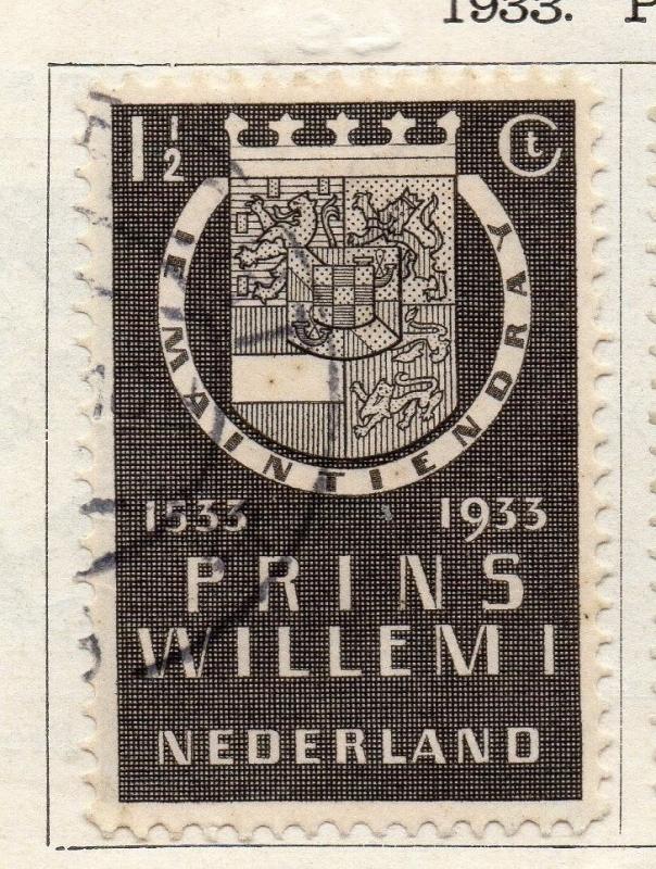 Holland 1933 Early Issue Fine Used 1.5c. 089393