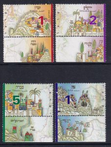 Israel 1344-1347 With Tabs MNH VF