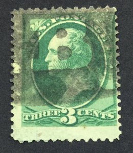 MOMEN: US STAMPS #3c NEGATIVE B USED LOT #44444