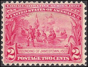 329 Mint,OG,HR... SCV $30.00