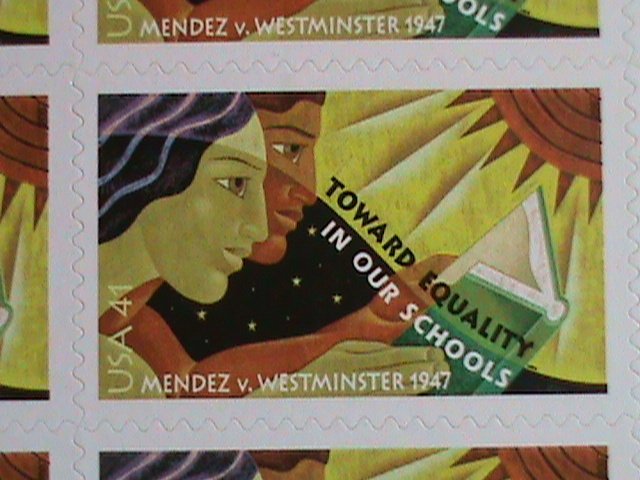 ​UNITED STATES-2007-SC#4201-MENDEZ V. WESTMINSTER, 60TH ANNIVERSARY- MNH SHEET