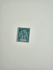 Stamps French Guiana Scott #35 h