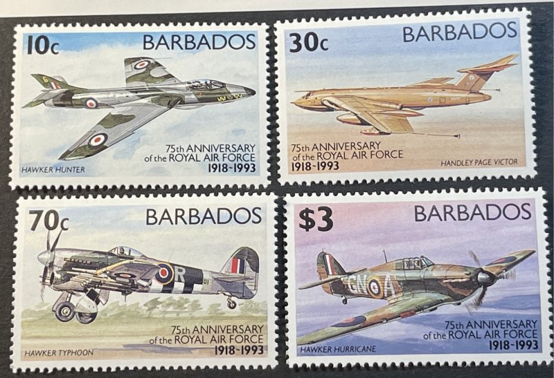 BARBADOS # 842-846-MINT NEVER/HINGED---COMPLETE SET & SOUVENIR SHEET---1993