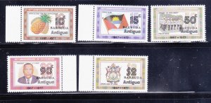 Barbuda 323-327 Set MNH Overprints