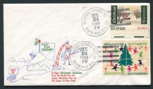 1969 Colorado Springs Stamp Club Christmas Cover - North Pole Rural Branch