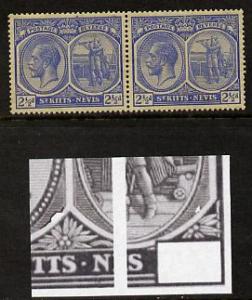 St Kitts-Nevis 1921-29 KG5 Script CA Columbus 2.5d ultram...