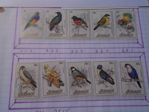 Aitutaki  #  322-31  MNH   Birds