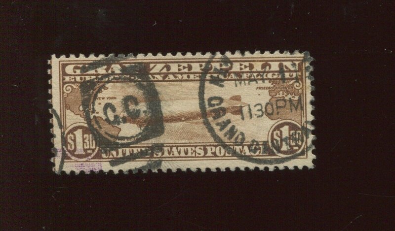 C14 Graf Zeppelin Air Mail Used Stamp (Stock Bx 2597)