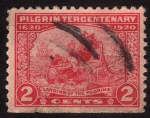 1920, US 2c, Used, Landing of the Pilgrims, Sc 549