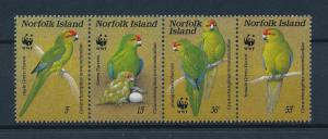 [53572] Norfolk Island 1987 Birds Vögel Oiseaux Ucelli WWF Parrots MNH