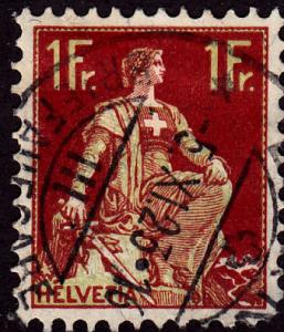 Switzerland 144 Helvetia 1908