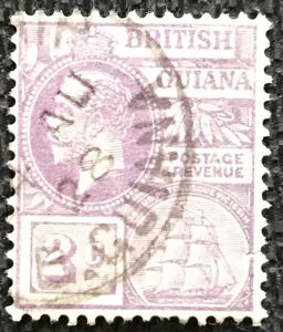 British Guiana #193 Used Single George V Ship