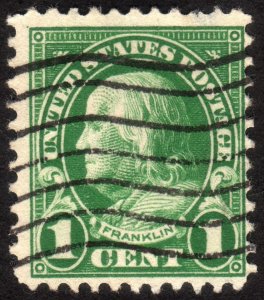 1923, US 1c, Franklin, Used, Sc 552