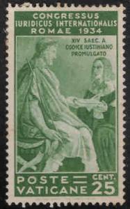 Vatican City Scott 43 Mint No Gum, MNG 1935