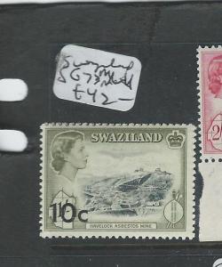 SWAZILAND (P1907B) QEII 10C/1/-  SG73  MNH