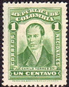 Colombia 340 - Used - 1c Camilo Torres (1917)