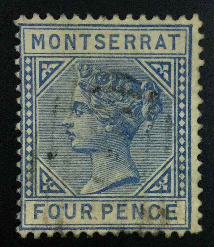 MOMEN: MONTSERRAT SG #11 CROWN CA USED £250 LOT #61897