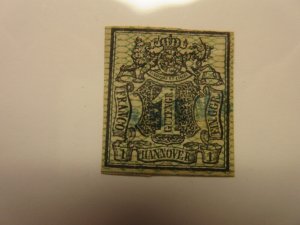 German States HANOVER Scott 11 THIN USED Lot11 Cat $12