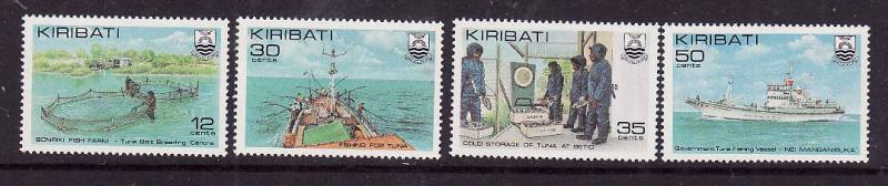 Kiribati-Sc#380-3-Unused NH set-Tuna Fishing-1981-