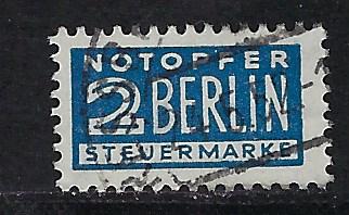 Germany AM Post Scott # RA6, used, perf 14, Mi 8