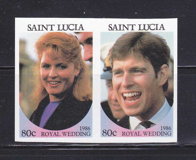 St Lucia 839 Imperf MNH Prince Andrew Wedding (A)