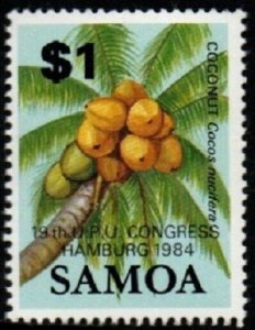 SAMOA SG677 1984 19th ON U.P.U. CONGRESS HAMBURG 98 MNH