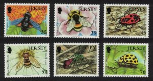 Jersey Insects Bee Wasp Bumblbee Ladybird 6v 2008 MNH SG#1393-1398