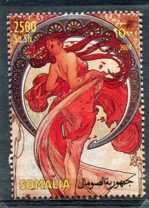 Somalia 2004 ALPHONSE MUCHA Czech Painter 1 value Perforated Mint (NH)