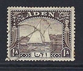 Aden Sc #3: Dhow issue, 1a 1937 Used