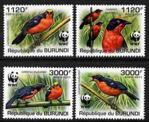 BURUNDI - 2011 - WWF, Papyrus Gonolek - Perf 4v Set - MNH - Private Issue