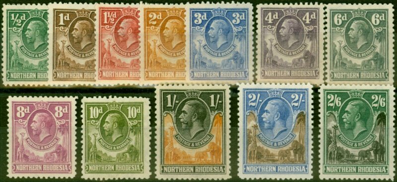 Northern Rhodesia 1925 Set of 2 to 2s6d SG1-12 Good to Fine LMM 