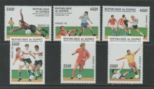 Thematic Stamps Sports - GUINEA REP 1997 FOOTBALL 98 1719/24 6v mint