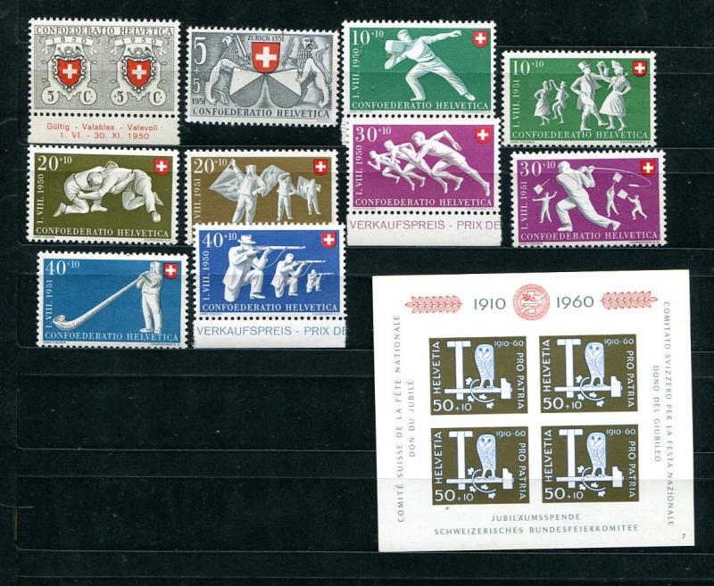 Switzerland Lot VF NH -   Lakeshore Philatelics