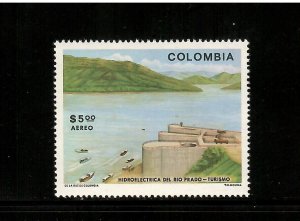 Colombia 1979 - Hydroelectric Station - Single Stamp - Scott #C676 - MNH