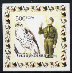 Guinea - Bissau 2006 Scouts & Birds of Prey #2 indivi...