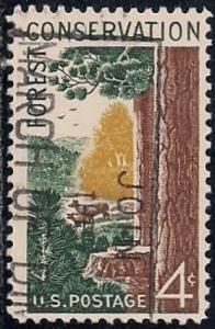 1122 4 cent Forest Conversation F-VF used